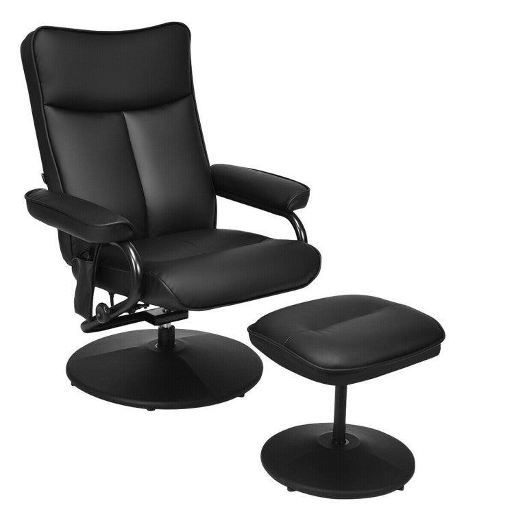 Electric Massage Recliner Chair with Ottoman and Remote Control