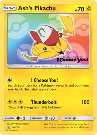 Ash's Pikachu SM108/248 - SM Promos