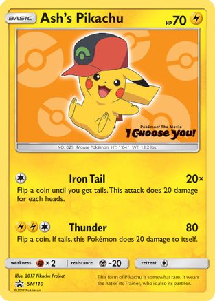 Ash's Pikachu SM110/248 - SM Promos