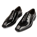 Short Laser Carved Calf Head Leather Shoes
