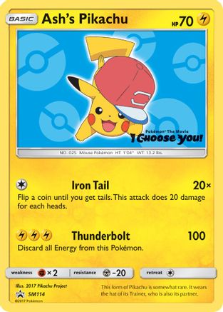 Ash's Pikachu SM114/248 - SM Promos