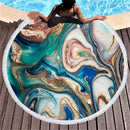 Marbling beach towel
