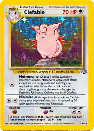 Clefable (Prerelease) 001/64 - WoTC Promo Holofoil