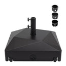 154lbs Mobile Fillable Patio Umbrella Base with 4 Wheels