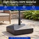 154lbs Mobile Fillable Patio Umbrella Base with 4 Wheels