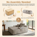 Convertible Chaise Lounge Sleeper Sofa with Cup Holders & Pillows