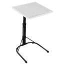 Folding Tray Table Portable Sofa TV Tray Laptop Desk C Side Adjustable Eating Dinner Coffee Table with 3 Adjustable Heights 3 Angles 55lbs Load Bearin