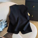 Womens Fashionable Relaxed-fit Niche-style Vest