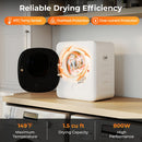 Portable Clothes Dryer Compact Drying Machine with Stainless Steel Tub