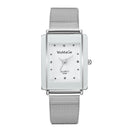 Simple Style Rectangular Dial Couple Watches