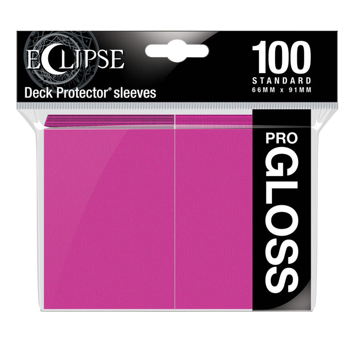 Deck Protector Sleeves: Eclipse Gloss Standard - Hot Pink (100ct)