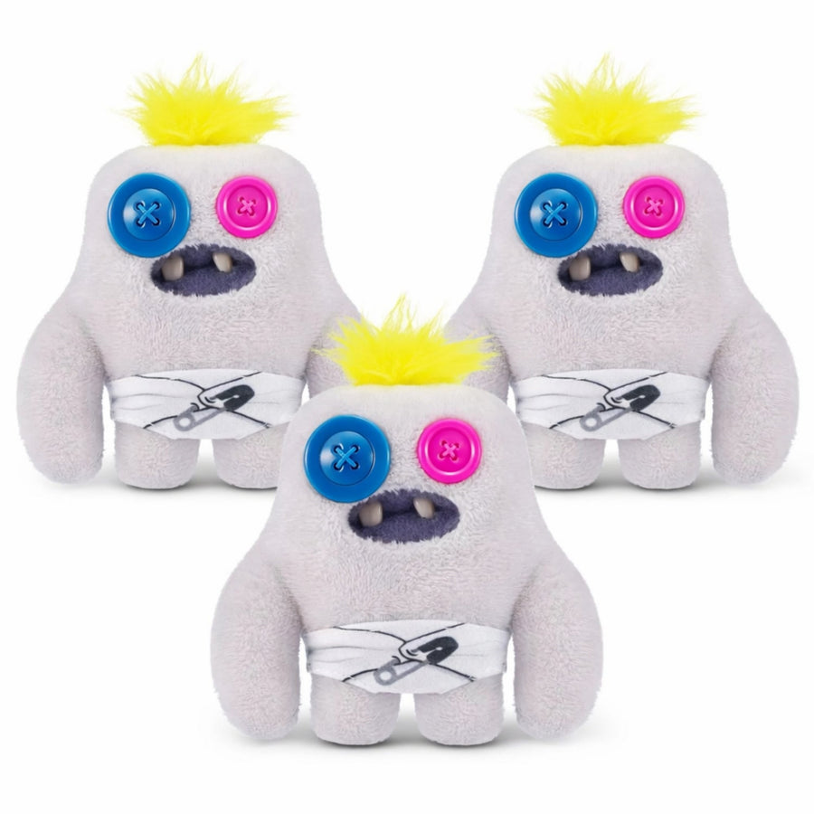 Pack of 3 Zuru Fuggler Baby Fugg Series 3 Sasquooch 3.5 Inch Plush Toy