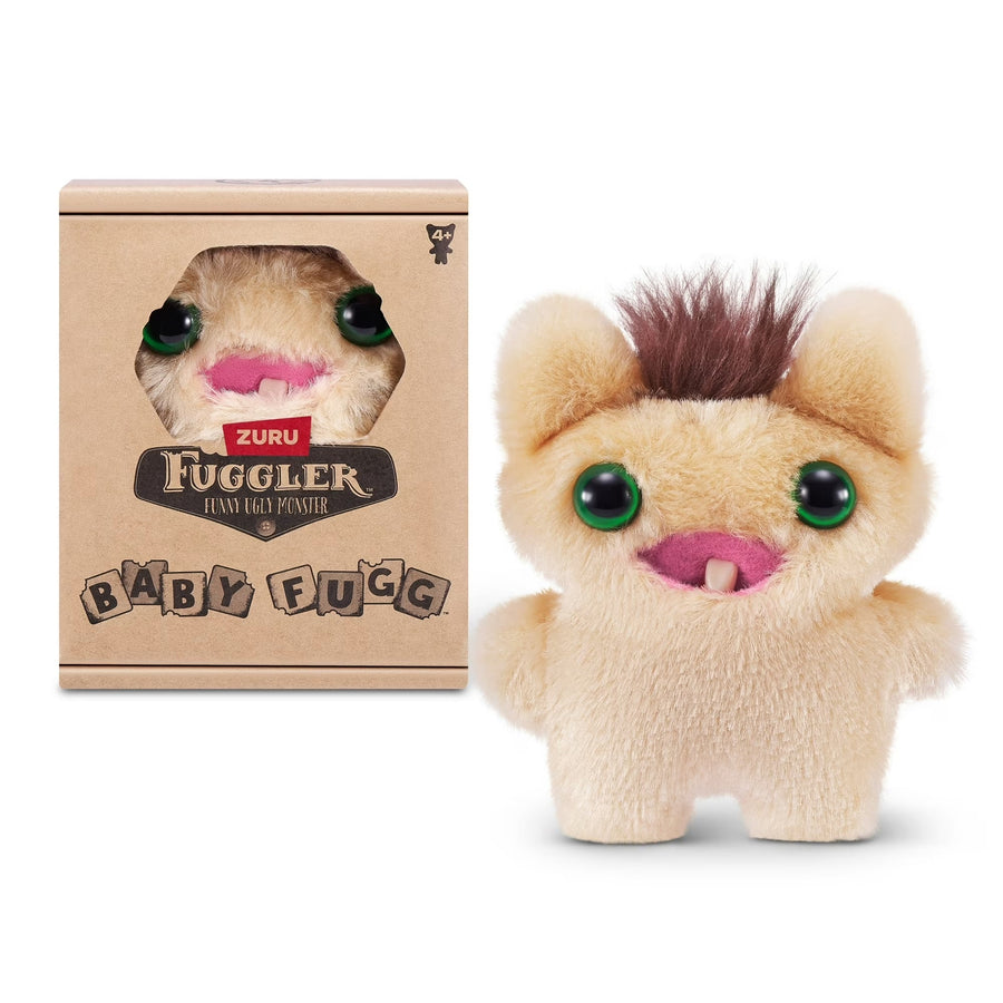 Zuru Fuggler Baby Fug Screech Yellow Funny Ugly Monster Plush Toy 3.5 Inch