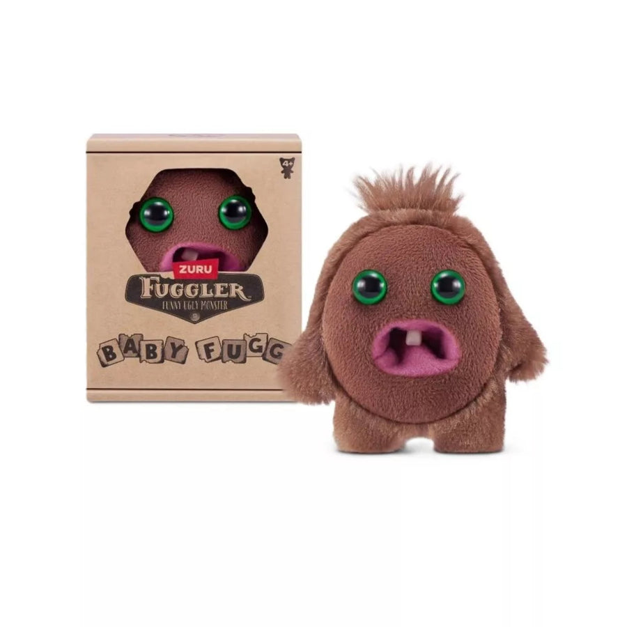 Zuru Fuggler Baby Fug Hedge Grog Brown Funny Ugly Monster Plush Toy 3.5 Inch