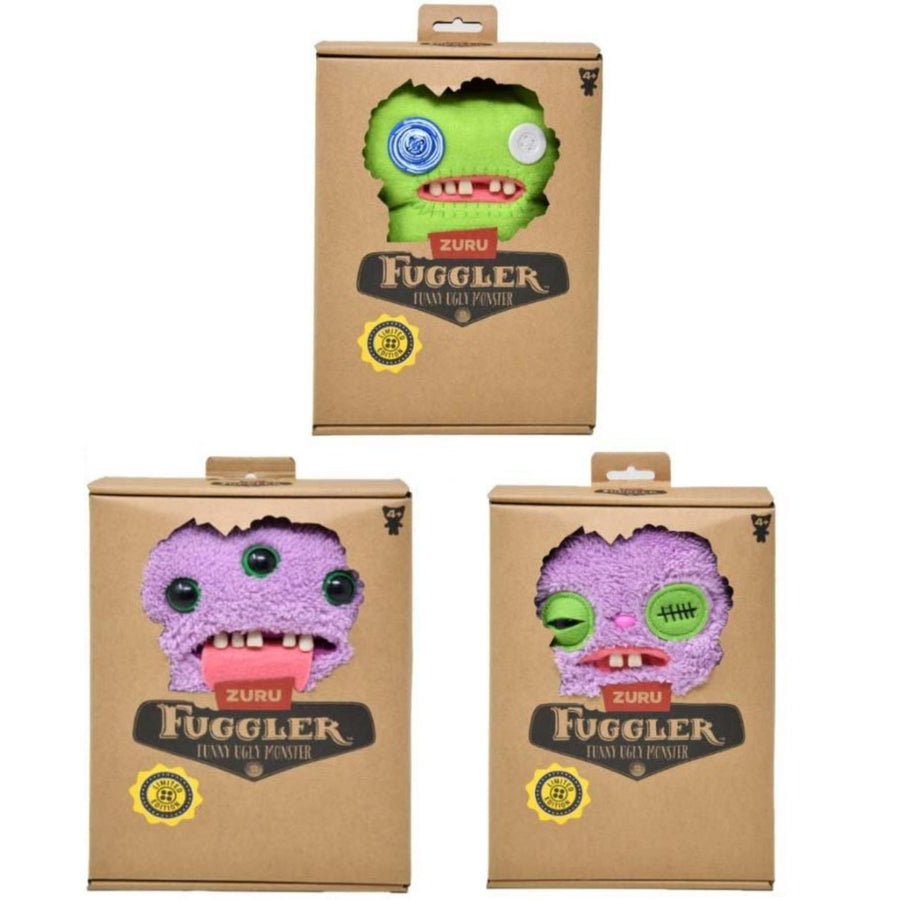Set of 3 Zuru Fuggler Limited Edition Plush Toy 9 Inch Random Assortment