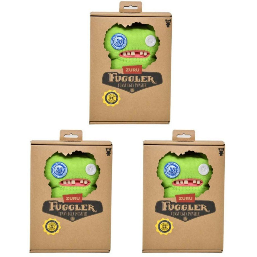 Set of 3 Zuru Fuggler Limited Edition Indecisive Monster Plush Toy 9 Inch
