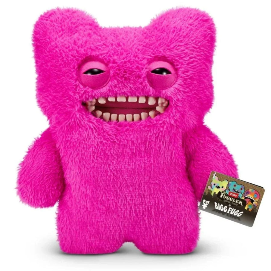 Zuru Fuggler Bigg Fuggs Mr Buttons Pink 18 inches Plush Toy