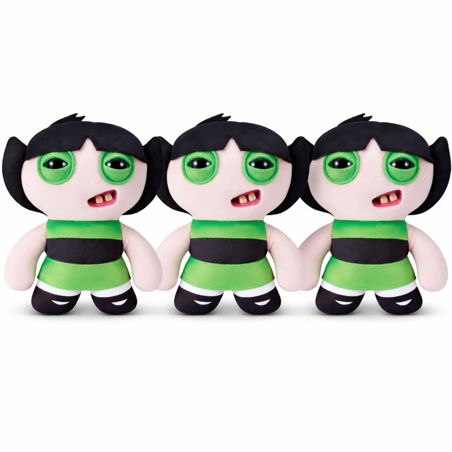 Pack of 3 Zuru Fuggler Powerpuff Girls Buttercup Funny Ugly Monster Plush Toy 9 Inch