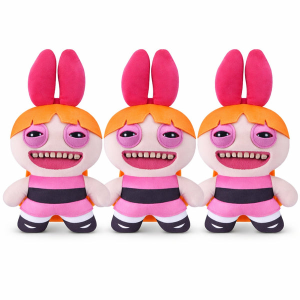 Pack of 3 Zuru Fuggler Powerpuff Girls Blossom Funny Ugly Monster Plush Toy 9 Inch