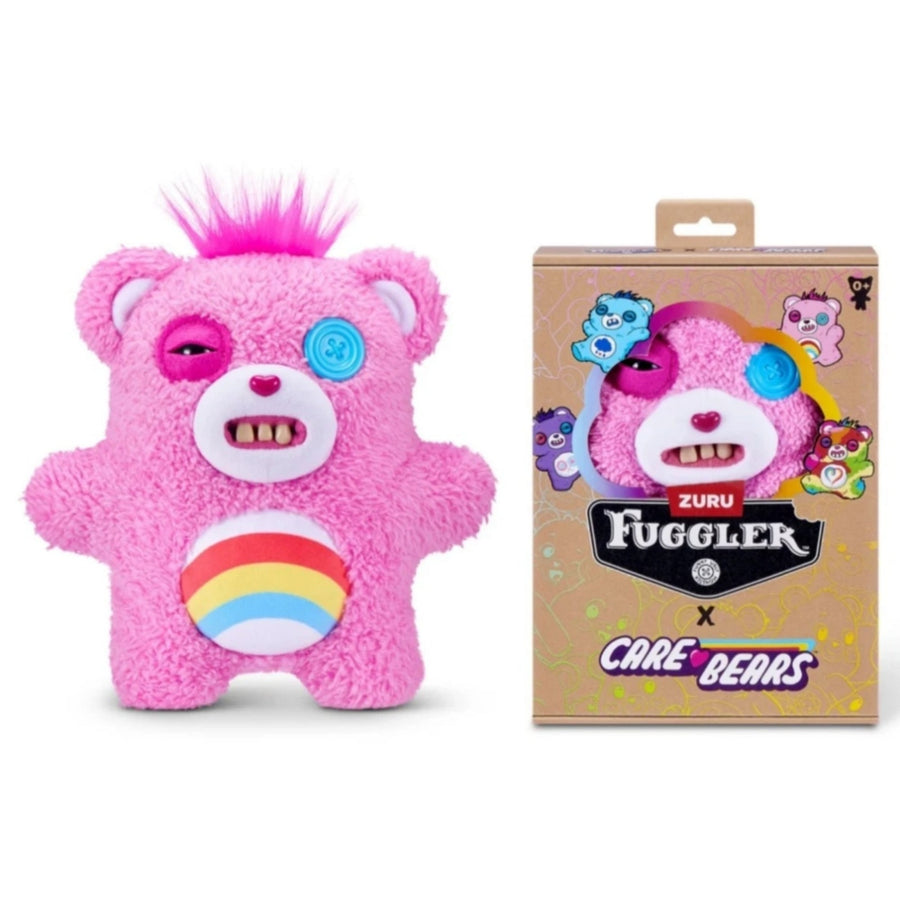 Zuru Fuggler Care Bears Cheer Bear Pink Funny Ugly Plush Monster 9-Inch