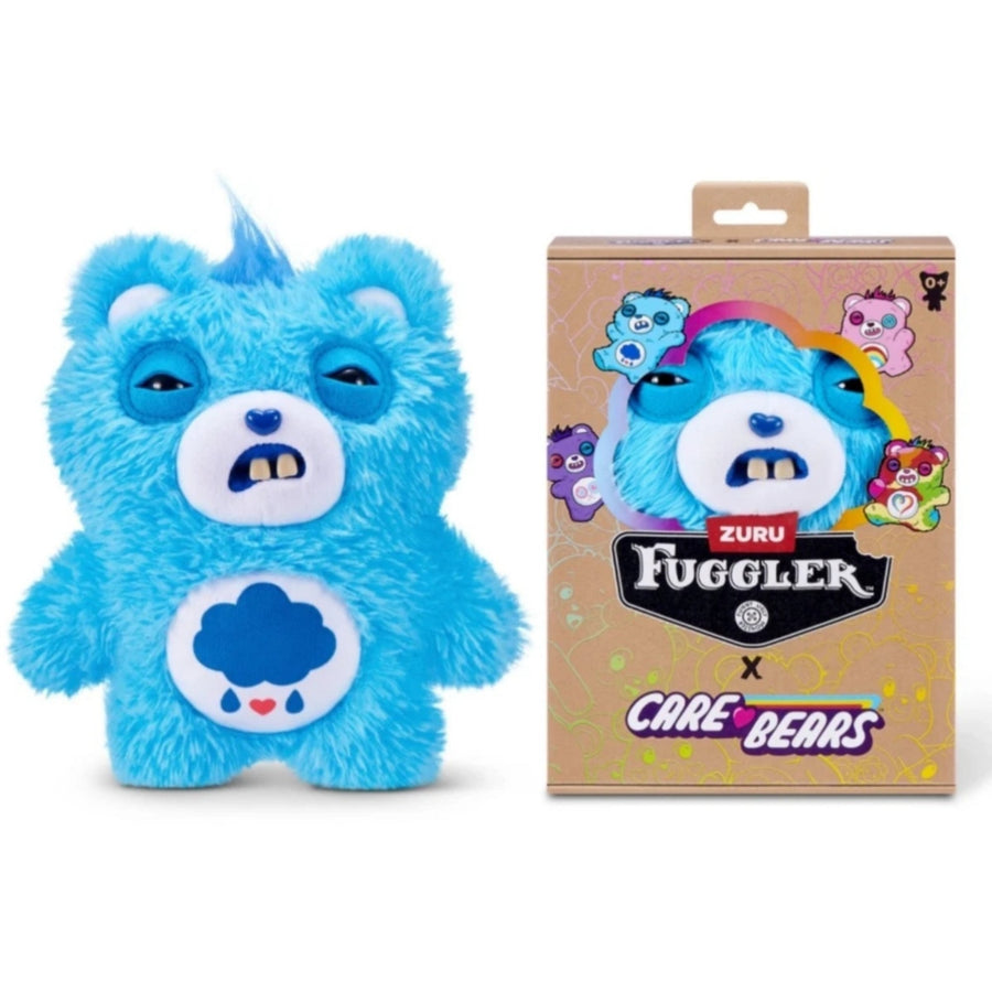 Zuru Fuggler Care Bears Grumpy Bear Blue Funny Ugly Plush Monster Toy 9 Inch