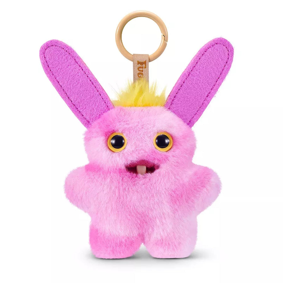 ZURU Fuggler Baby Pinkles Rabid Rabbit 3.5 Inch Plush Keychain
