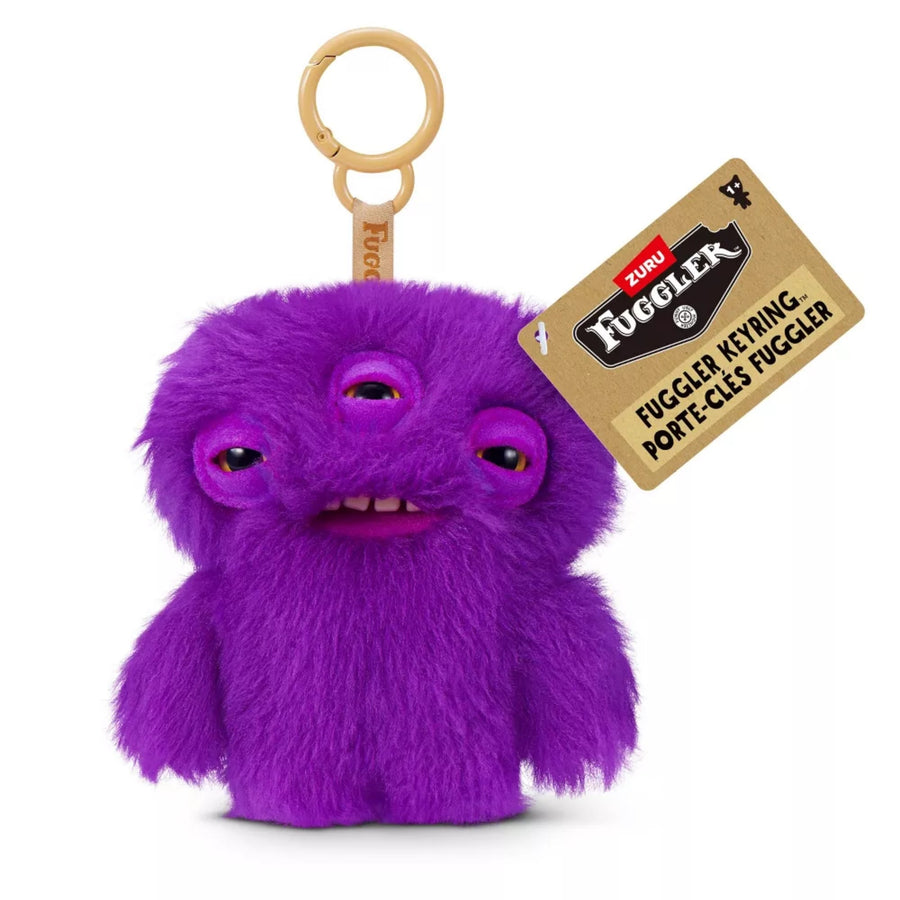Zuru Fuggler Mini Fuggler Annoyed Alien Purple 5 Inch Plush Keyring
