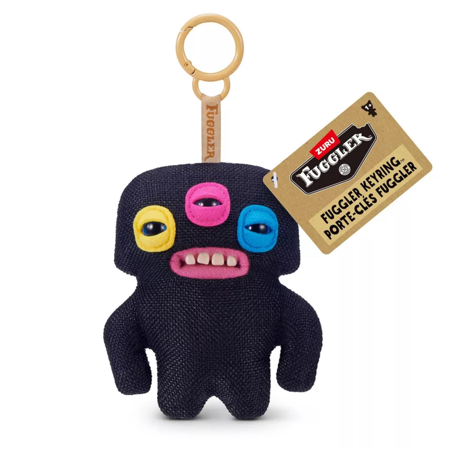 Zuru Fuggler Mini Fuggler Annoyed Alien Black 5 Inch Plush Keyring