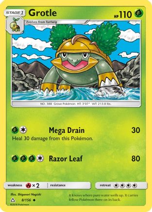 Grotle 008/156 - SM  Ultra Prism Reverse Holofoil