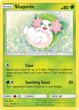 Shaymin 015/156 - SM  Ultra Prism Holofoil