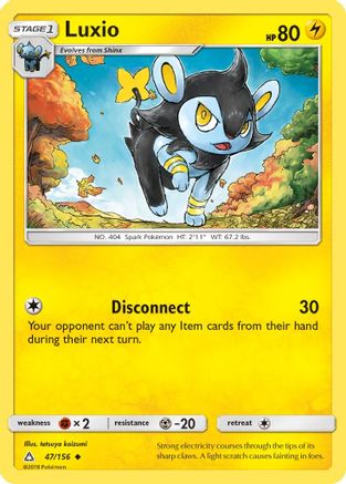 Luxio 047/156 - SM  Ultra Prism Reverse Holofoil