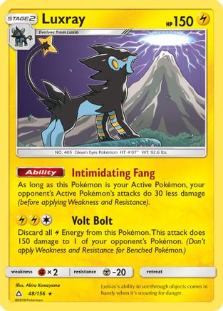 Luxray 048/156 - SM  Ultra Prism Holofoil