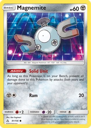 Magnemite 081/156 - SM  Ultra Prism Reverse Holofoil