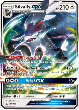Silvally GX 116/156 - SM  Ultra Prism Holofoil