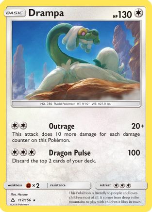 Drampa 117/156 - SM  Ultra Prism Reverse Holofoil