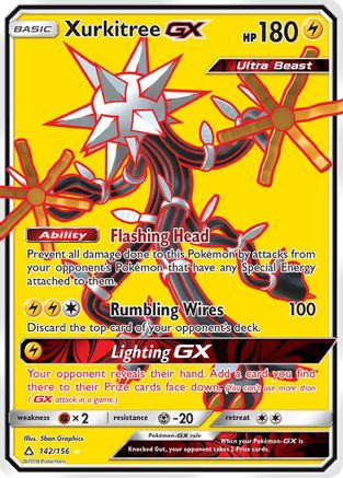 Xurkitree GX (Full Art) 142/156 - SM  Ultra Prism Holofoil