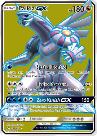 Palkia GX (Full Art) 147/156 - SM  Ultra Prism Holofoil