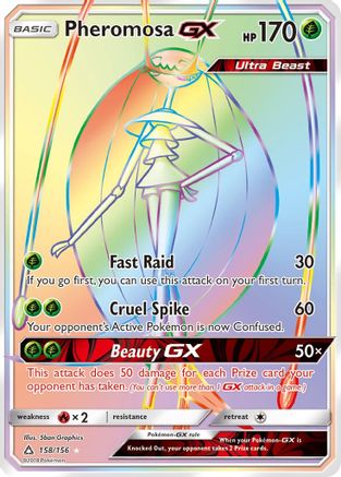 Pheromosa GX (Secret Rare) 158/156 - SM  Ultra Prism Holofoil