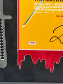 Quentin Tarantino Signed Custom Framed Kill Bill Movie Poster PSA Autographed
