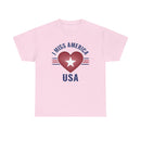 "I Miss America" Heart Unisex Heavy Cotton Tee