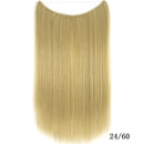 22 Inch Invisible Wire Hair Extensions Synthetic