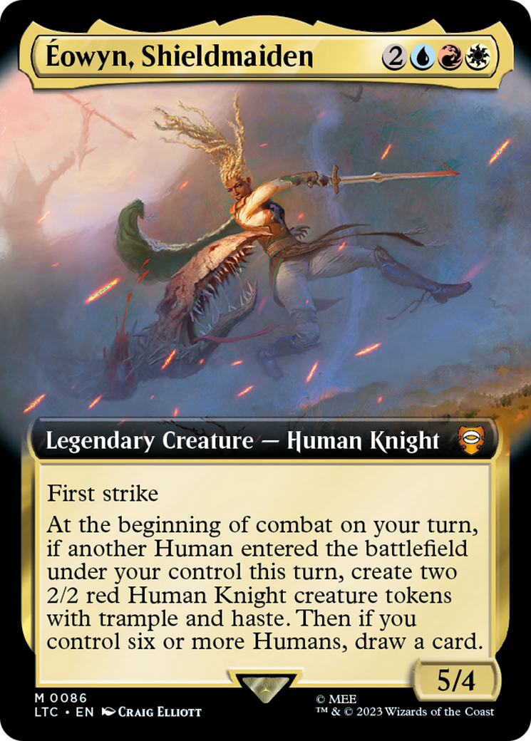 Éowyn, Shieldmaiden (LTC-086) - Tales of Middle-earth Commander: (Extended Art) Foil
