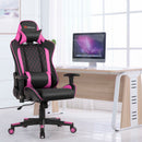 Massage Gaming Chair with Lumbar Support and Headrest