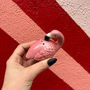 Pink Flamingo Salt & Pepper Set | Stoneware Pink Glazed Shakers