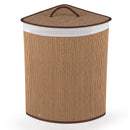15 Gallon Bamboo Laundry Hamper with Removable Liner