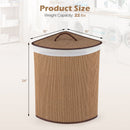 15 Gallon Bamboo Laundry Hamper with Removable Liner