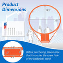 15 Inch Basketball Rim Goal Replacement with All Weather Net and Mounting Hardware