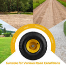 15 x 6.00-6 Tubeless Tires and Wheels 2 Pack 4 PR Tires-Yellow
