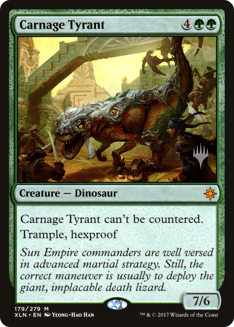 Carnage Tyrant (PPM20-179P) - Ixalan Promos Foil