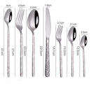 Embossed Handle Steak Cutlery Set